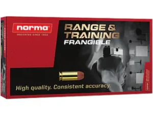 Buy Norma Range & Training Frangible Ammunition 223 Remington 51 Grain Frangible Round Nose Box of 50 Online