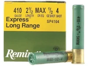 Buy Remington Express Long Range Ammunition 410 Bore 2-1/2" 1/2 oz #4 Shot Near Me
