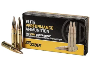 Buy Sig Sauer Elite Performance Ammunition 300 AAC Blackout 125 Grain Full Metal Jacket Box of 20 Online