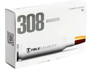 Buy True Velocity Ammunition 308 Winchester 168 Grain Nosler Custom Competition Hollow Point Boat Tail Composite Case Box of 20 Near Me