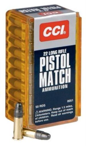 CCI Select Pistol Match 22LR Round Nose 40gr, 50rd Box