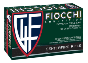 Fiocchi Extrema 260 Remington 129gr, SST Polymer Tip BT, 20rd Box