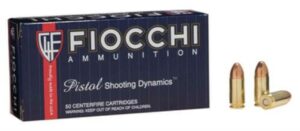Fiocchi Shooting Dynamics 9mm 115gr, FMJ, 50rd Box