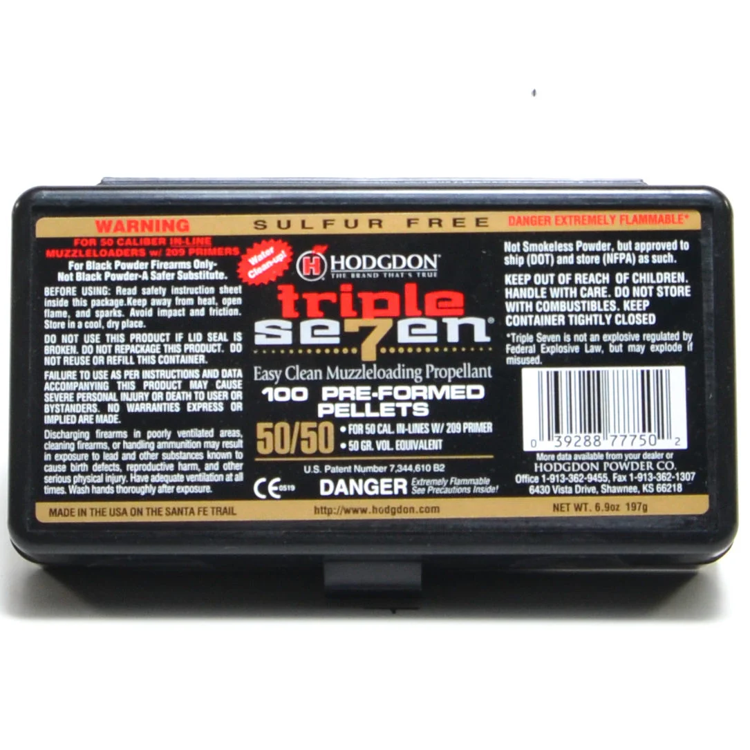 Hodgdon Triple 7 50 Cal 50 Gr Pel (100) 2 Buy Hodgdon Triple 7 50 Cal 50 Gr Pel (100) Near Me