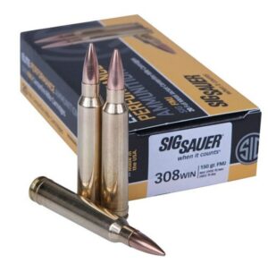 Sig Elite 308 Win 150gr, Full Metal Jacket, 20rd Box