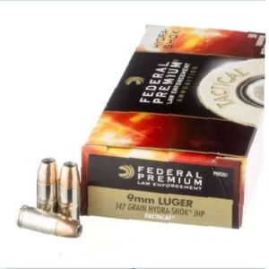 1000 Rounds of 147gr JHP 9mm Ammo by Federal