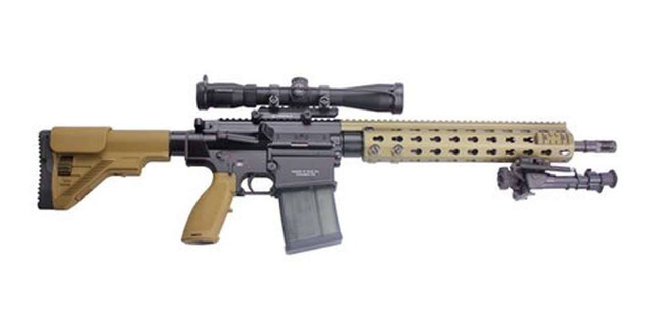 Hk Mr762, 7.62Mm Long Rifle Package Ii, Leu 3-9X Vx-R Scope 14.7&Quot; Mra Rail, 10 &Amp; 20 Rd Mag 642230249158 3 49439.1575687828 1