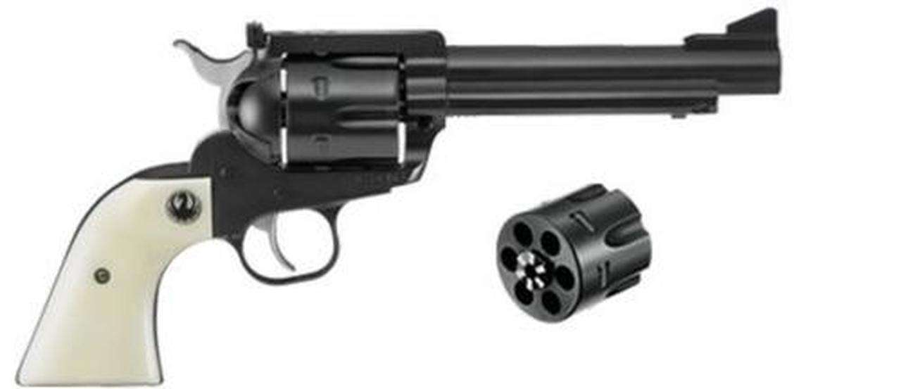 Ruger Blackhawk Convertible Flattop 45 Colt/45 Acp, 5.5&Quot;, Ivory Grips, Blue 736676052400 75821.1575504022 1