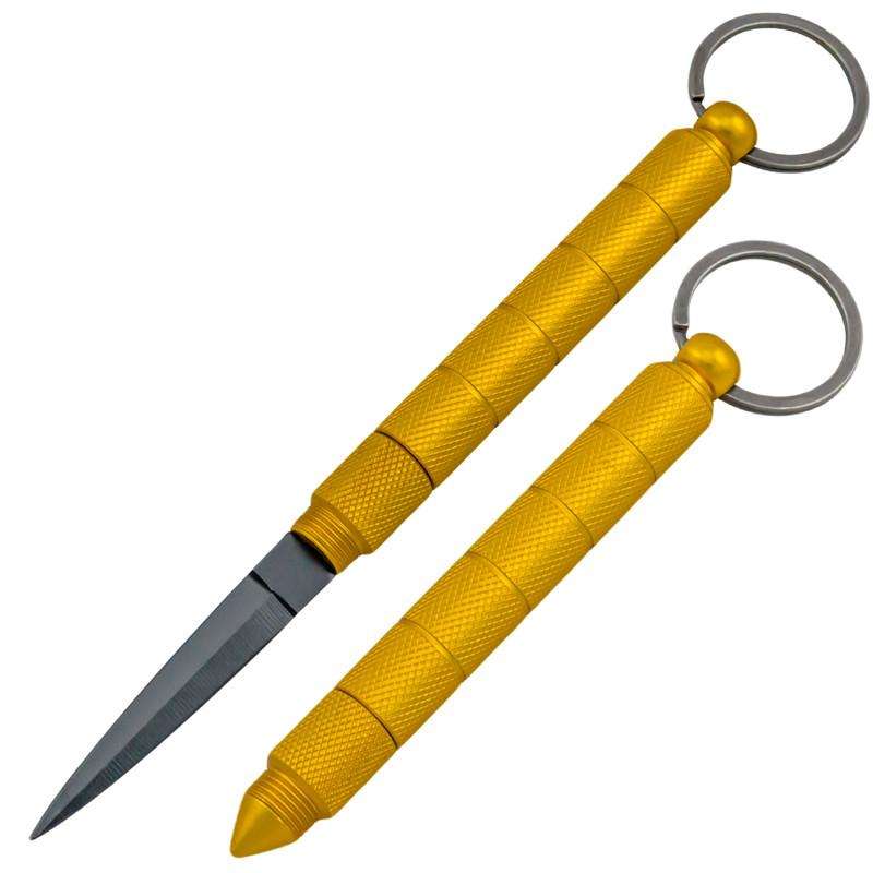 Kubotan Key Ring Jabber W/ Hidden Steel Knife Black 4 Kubotan Key Ring Jabber W/ Hidden Steel Knife Black - Image 2