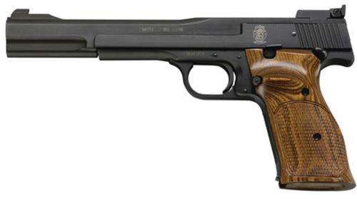 Smith &Amp; Wesson Model 41 22Lr, 7&Quot;, Adjustable Sight Wooden Target, Thumbrest Grip Blue, 10Rd Eee 1