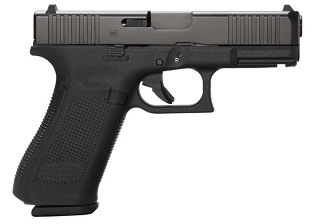 Glock G45 Compact 9Mm, 4&Quot; Barrel, Fixed Sights, Ambi Slide Stop Lever, Flared Mag Well, 3X17Rd Mags Hjj 1