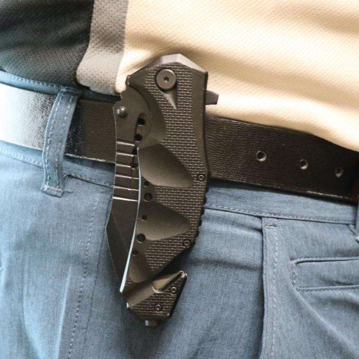 Elitedge® Stainless Steel Tactical Rescue Knife Black 8&Quot; 5 Elitedge® Stainless Steel Tactical Rescue Knife Black 8&Quot; - Image 3