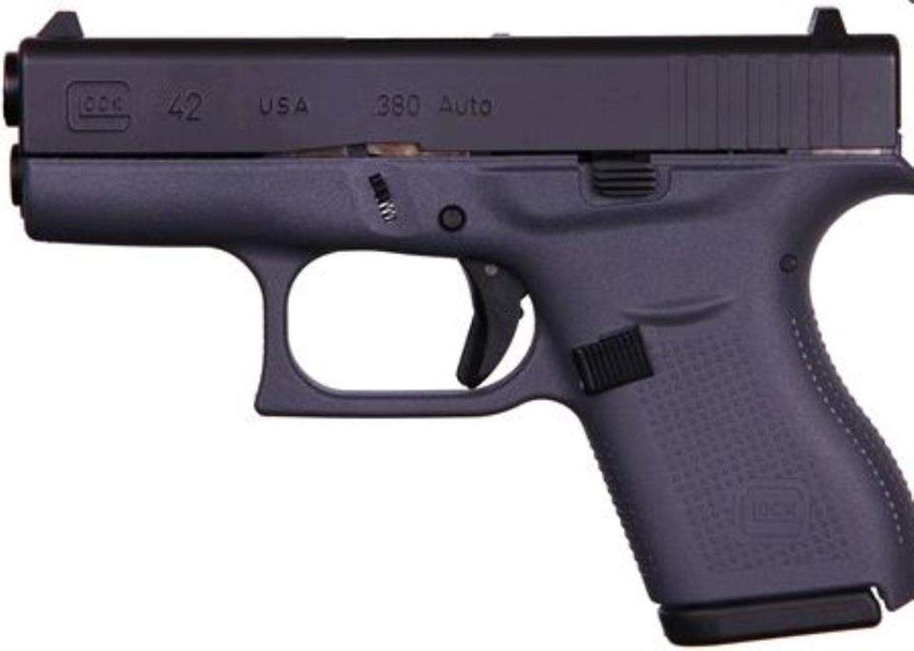 Glock G42 Gray .380Acp, 3.25&Quot; Barrel Fixed Sights, Gray 6Rd Mag Vv 2