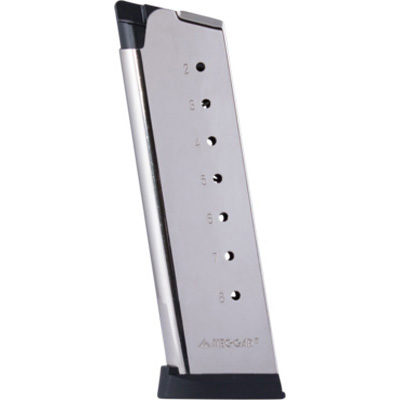Mec-Gar 1911 Government .45 Acp 8 Rd Nickel Finish Mgcg4508Npf