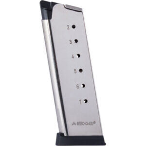 Mec-Gar 1911 Officers 7 round .45 ACP nickel MGCO4507NPF