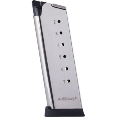 Mec-Gar 1911 Officers 7 Round .45 Acp Nickel Mgco4507Npf